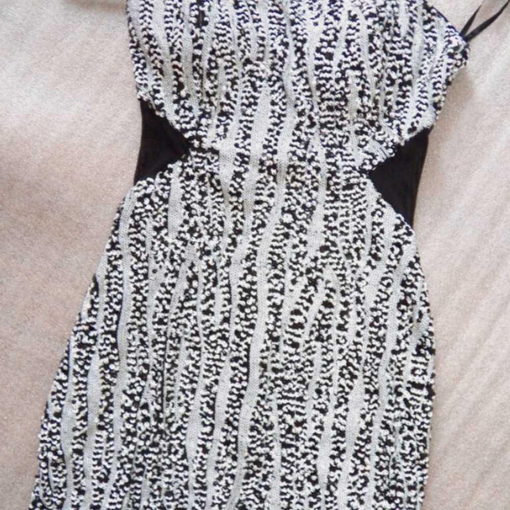 Bebe Strapless Sequins Mini Xs - image 4